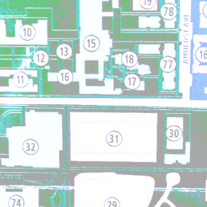 Section of a map of The Claremont Colleges